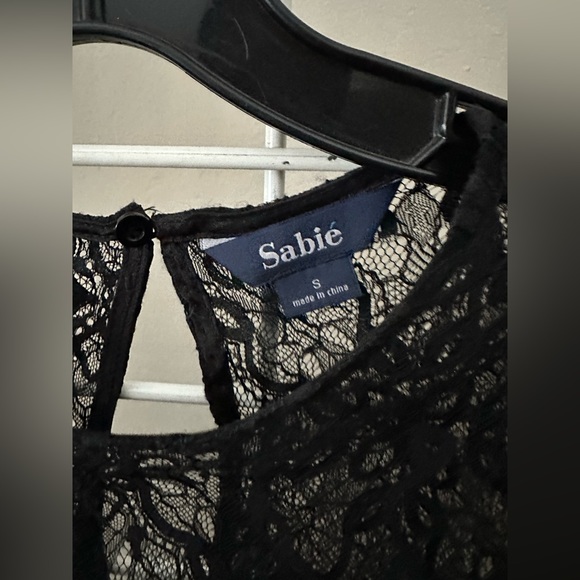 Sabie black dress with lace detail - Picture 7 of 7